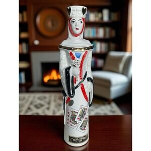 Vtg‎ Queen of Hearts 1969 Ezra Brooks Bourbon Whiskey - Empty Decanter 16" Tall